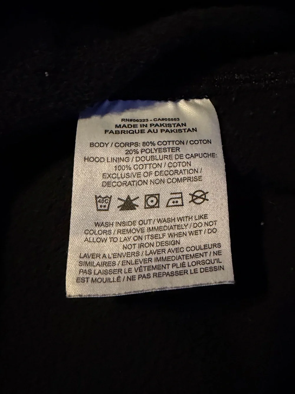 Nike Black Pullover Hoodie with White Swoosh